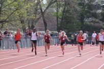 Courtney Mills (Left) and Michele Toukan (Right) 100 meter finals
