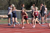 Ali Johnson (Left) and Michelle Toukan (Right) - 4x400 meter relay